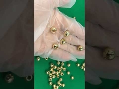 bola de aço com furos passantes